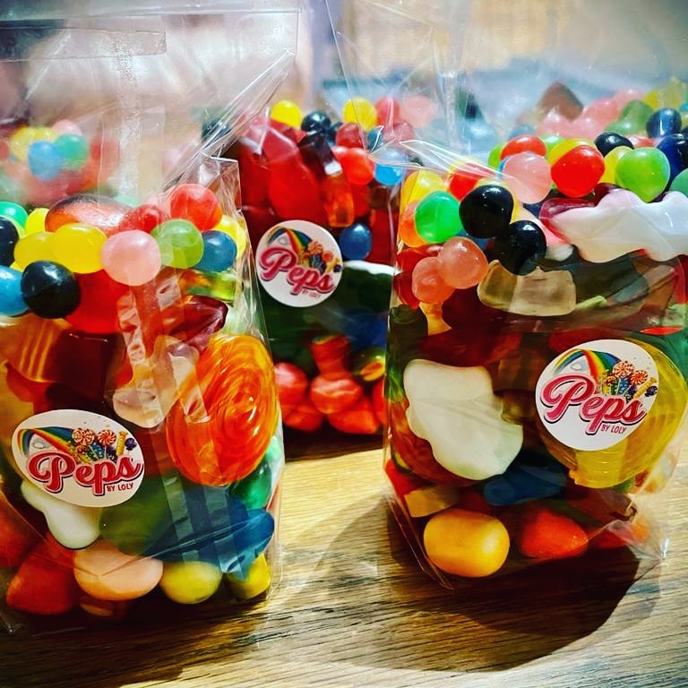 Sachets de bonbons Peps by Loly pour offrir à vos invités lors de vos événements